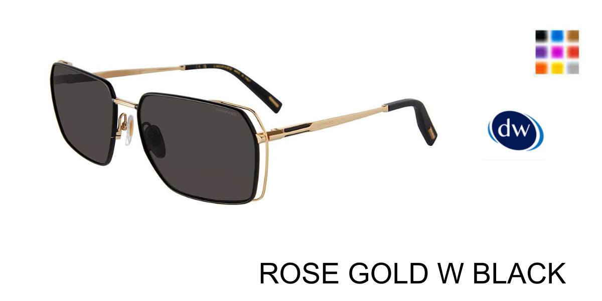 ROSE GOLD W BLACK 302P Chopard SCHG90 Eyeglasses