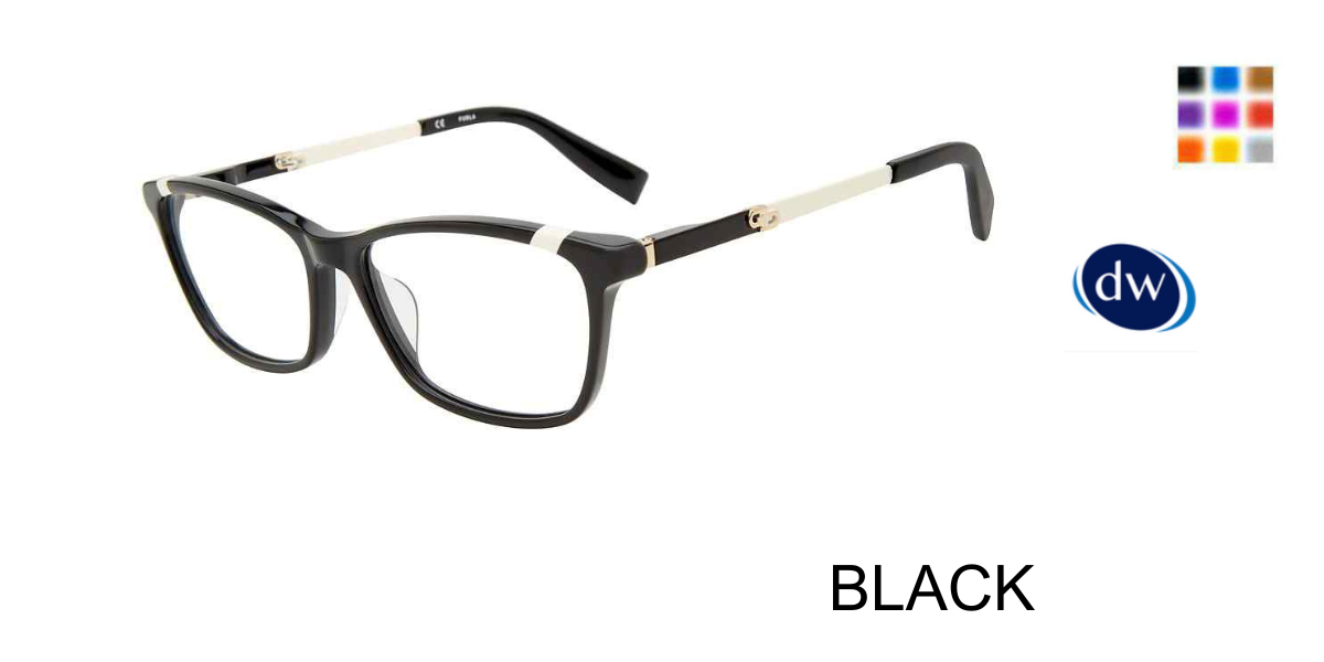 BLACK Furla VFU494V Eyeglasses
