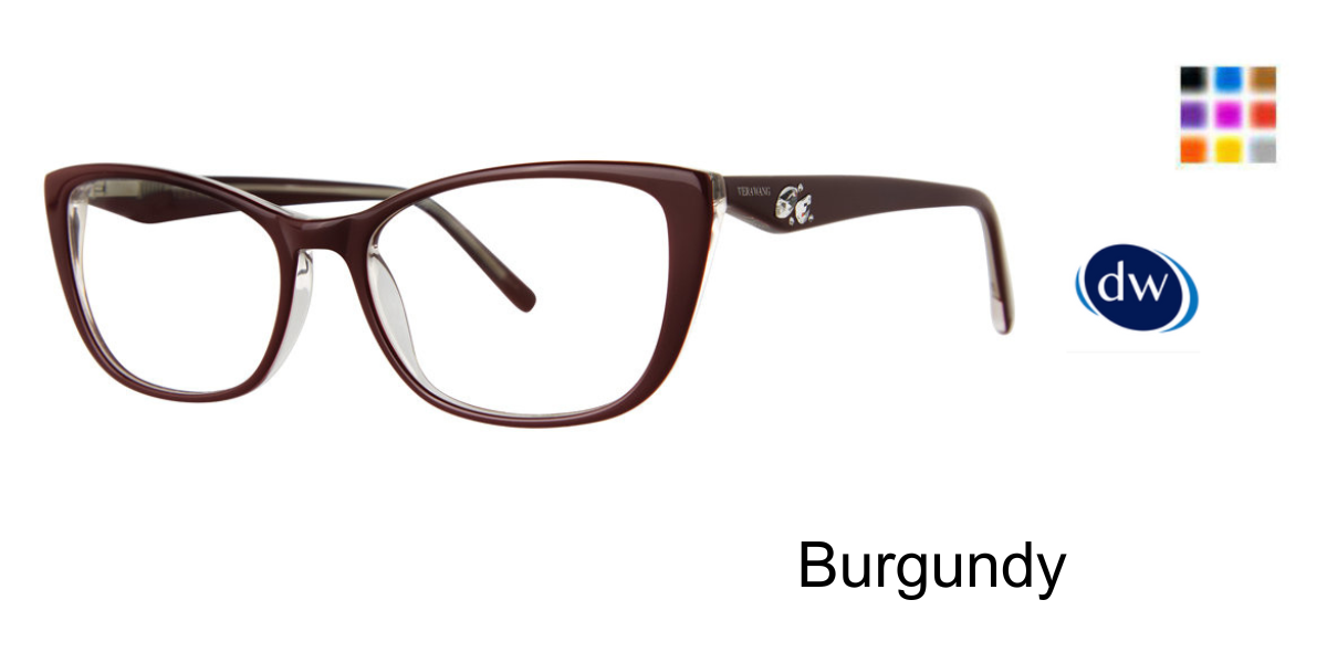 Burgundy Vera Wang Donelle Eyeglasses