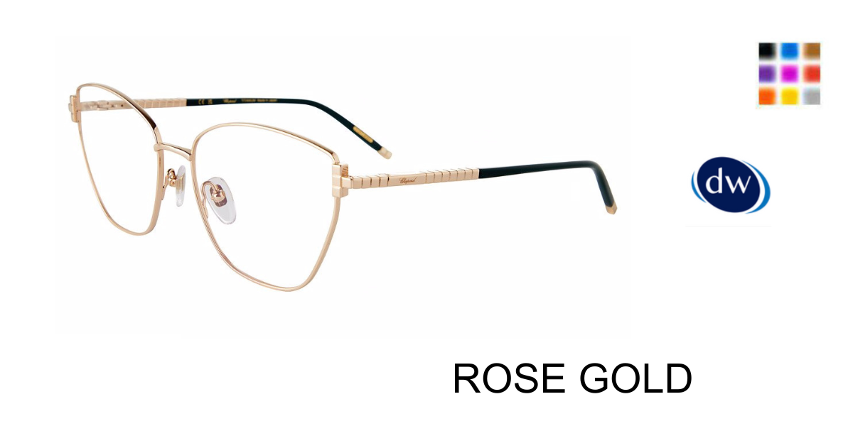 ROSE GOLD Chopard VCHG98M Eyeglasses