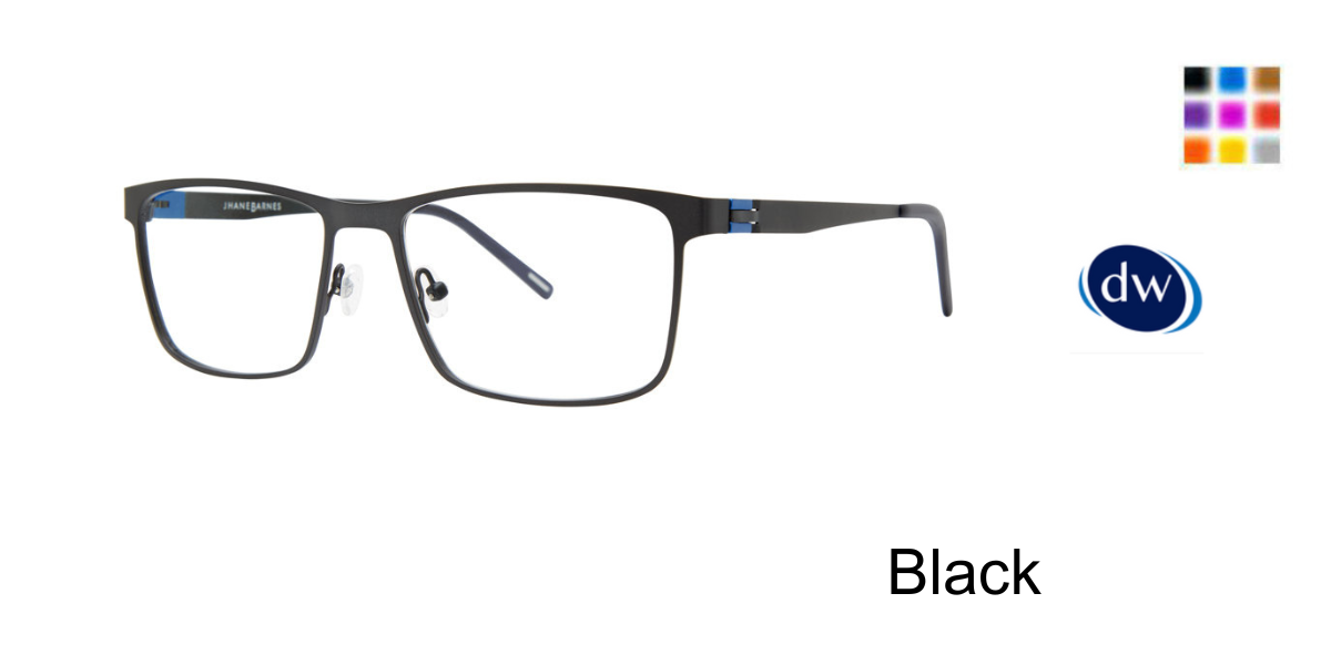 Black Jhane Barnes Filament Eyeglasses