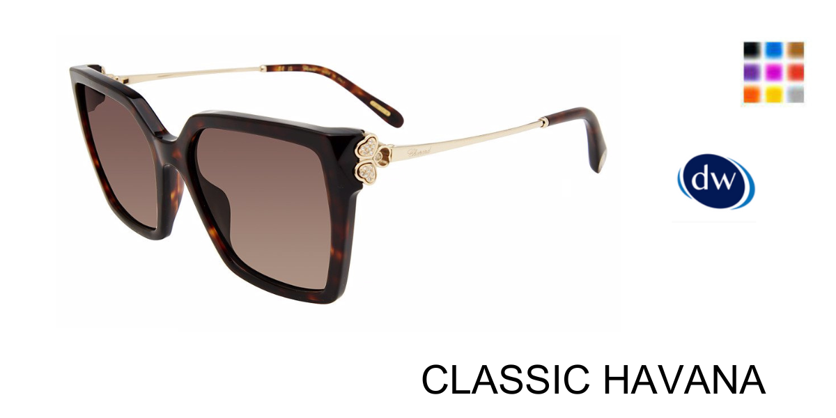 CLASSIC HAVANA Chopard SCH371S Sunglasses