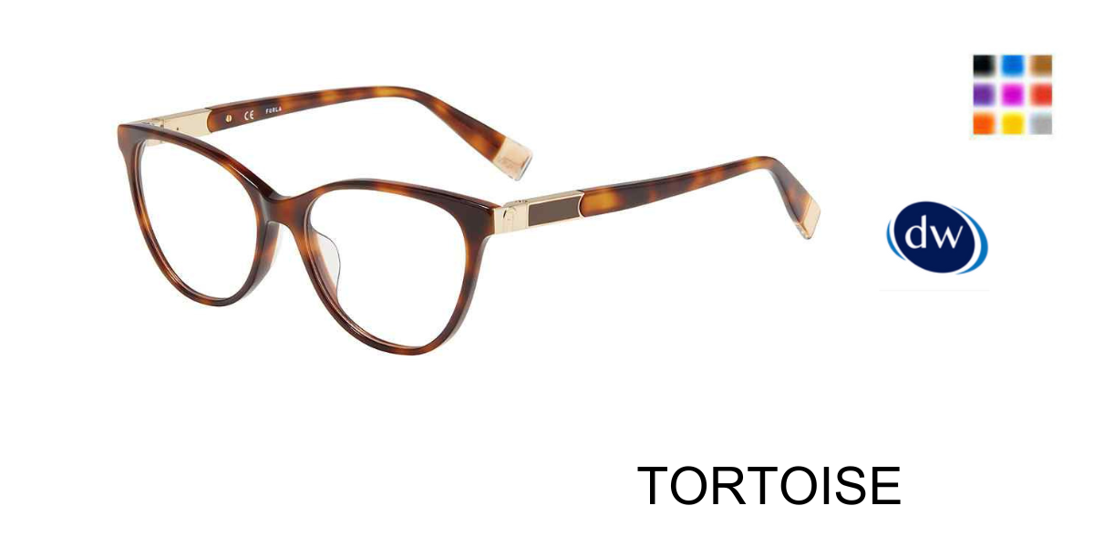 TORTOISE Furla VFU388 Eyeglasses