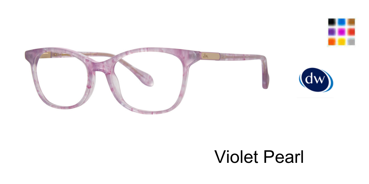 Violet Pearl Lilly Pulitzer Galena Mini Eyeglasses