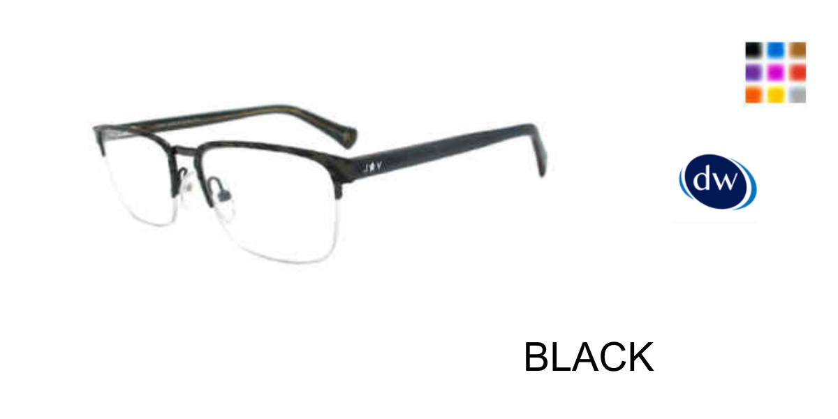 BLACK John Varvatos VJVC007 Eyeglasses