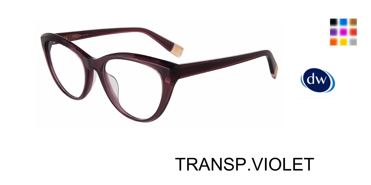 TRANSP.VIOLET Furla VFU643V Eyeglasses