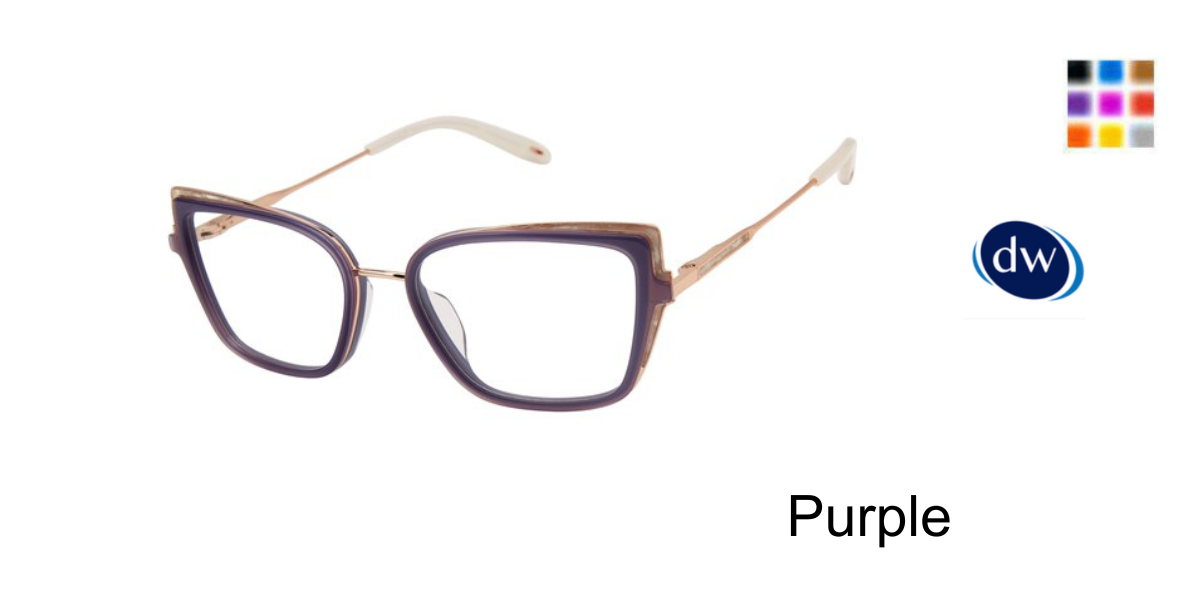 Purple VICTOR GLEMAUD X TURA VGO037 Eyeglasses