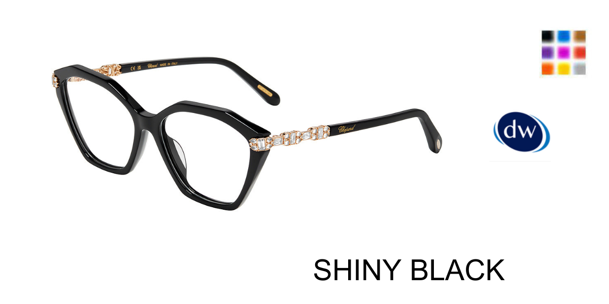 SHINY BLACK Chopard VCH403S Eyeglasses