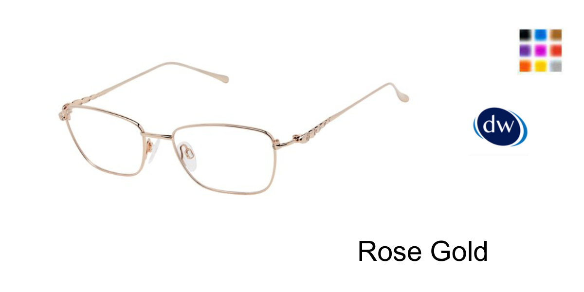 Rose Gold Tura Optical R150 Eyeglasses