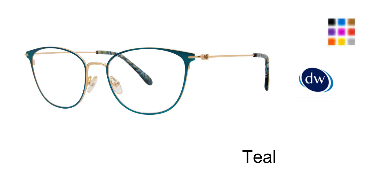 Teal Lilly Pulitzer Gradie Eyeglasses