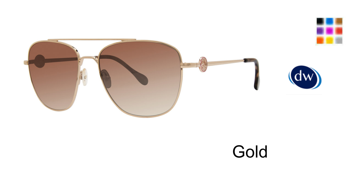 Gold Lilly Pulitzer Cape Cod Sunglasses