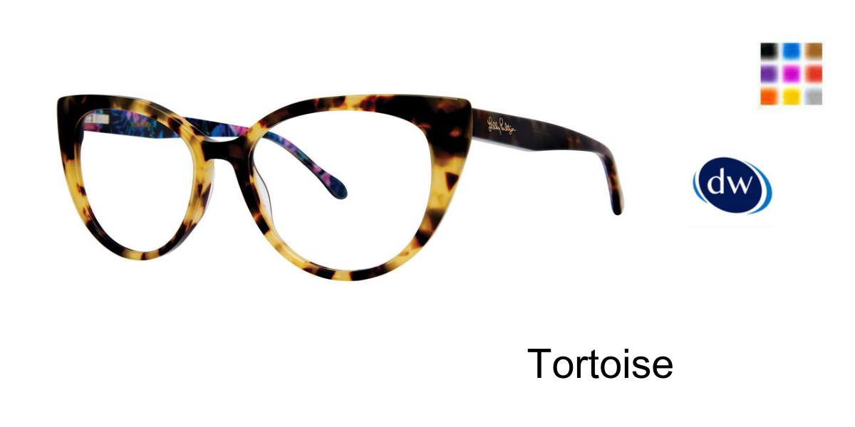 Tortoise Lilly Pulitzer Amari Eyeglasses