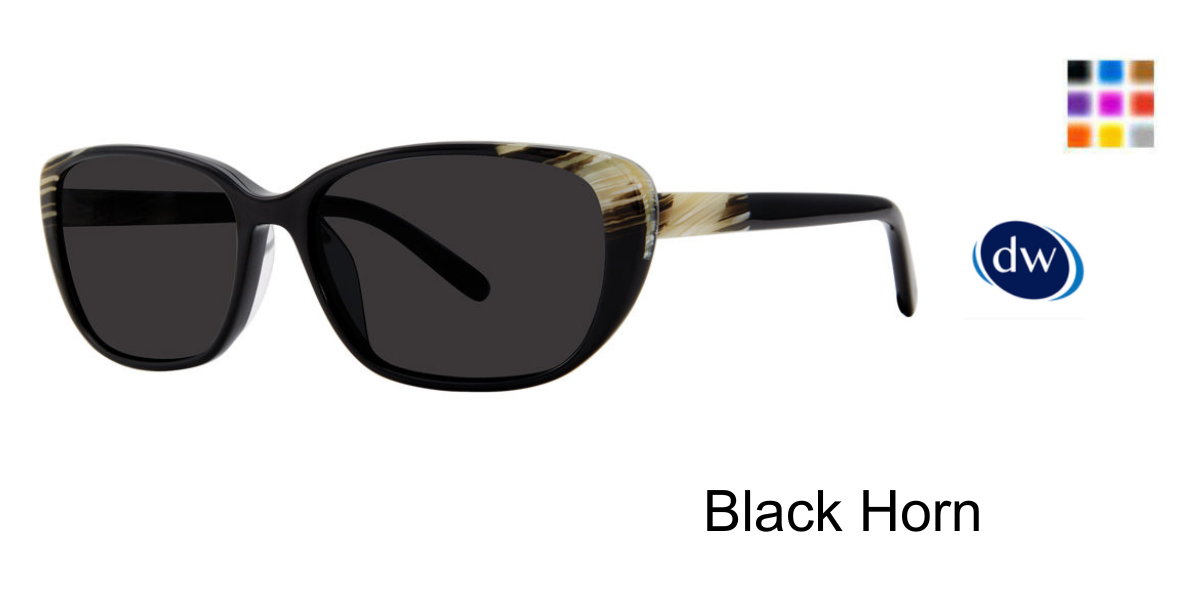Black Horn Vera Wang VAS1 Sunglasses.