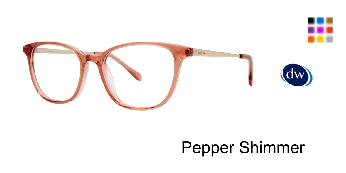 Pepper Shimmer Lilly Pulitzer Dalton Eyeglasses