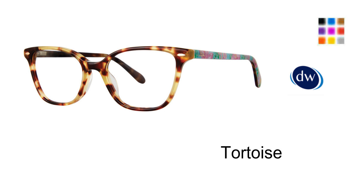 Tortoise Lilly Pulitzer Braunwyn Mini Eyeglasses