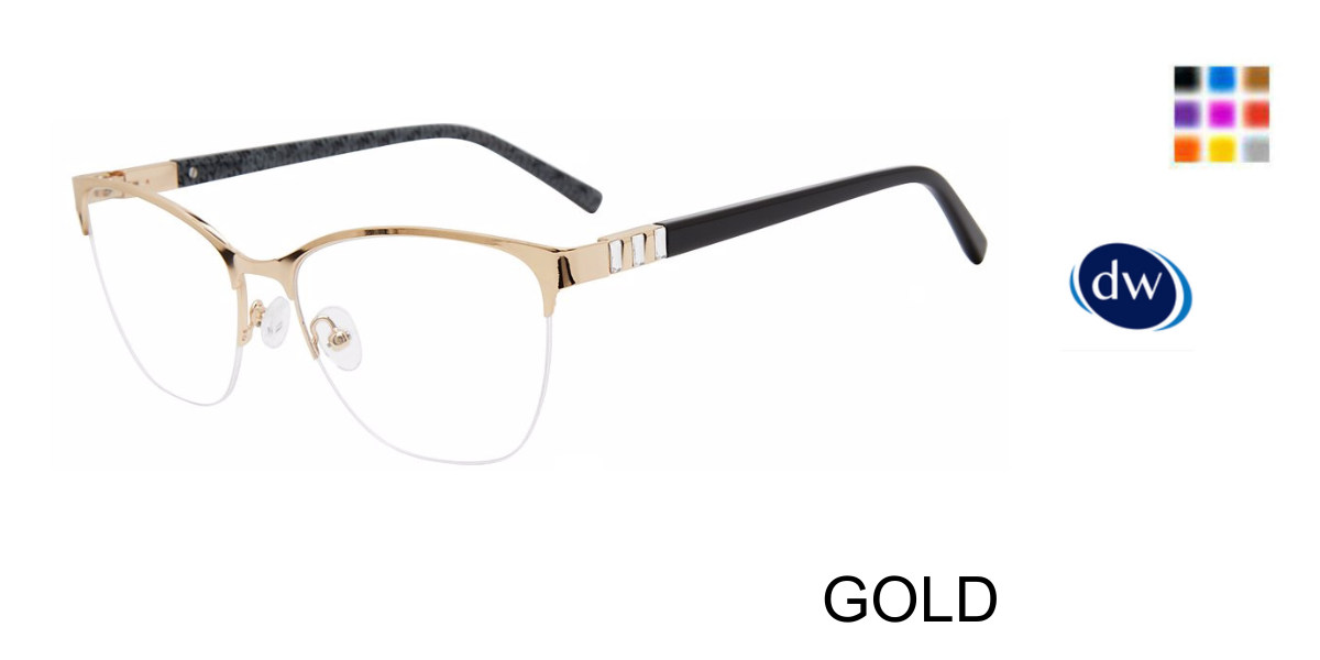 GOLD Jones New York VJON501 Eyeglasses