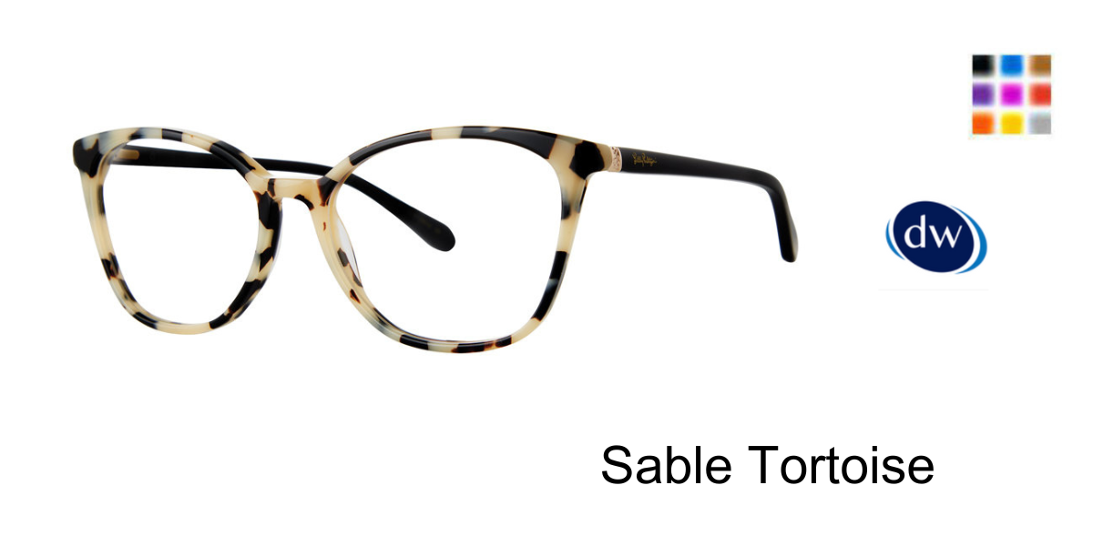 Sable Tortoise Lilly Pulitzer Tamra Eyeglasses