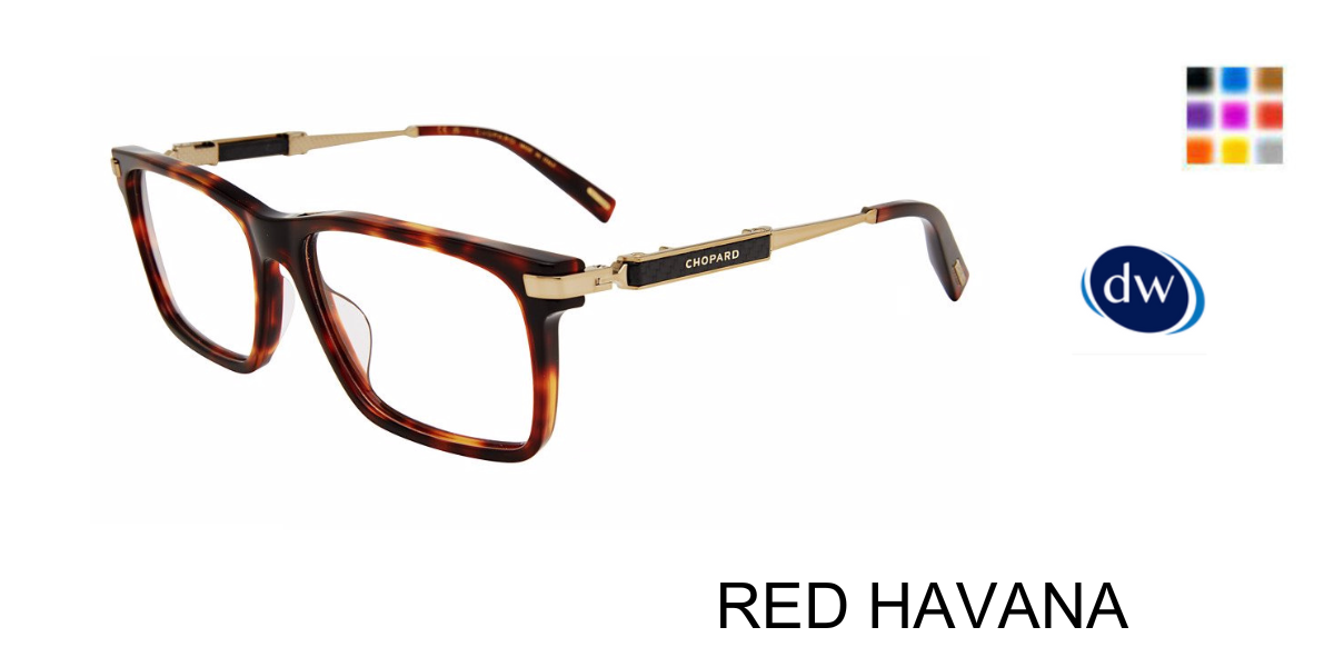 RED HAVANA Chopard VCH364 Eyeglasses