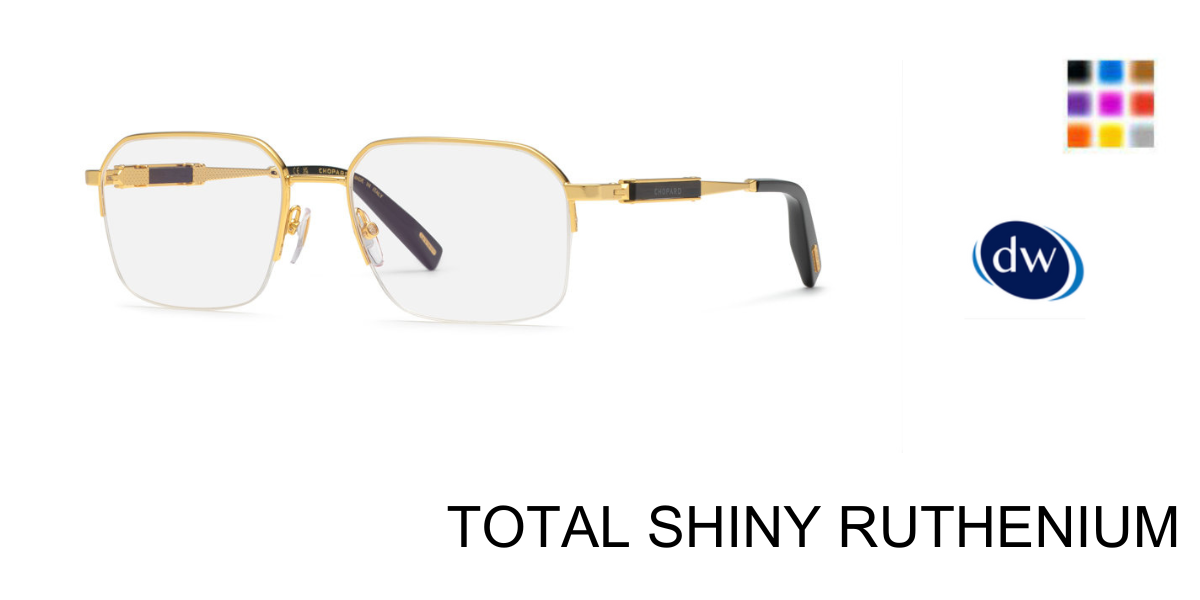 TOTAL SHINY RUTHENIUM Chopard VCHL51 Eyeglasses