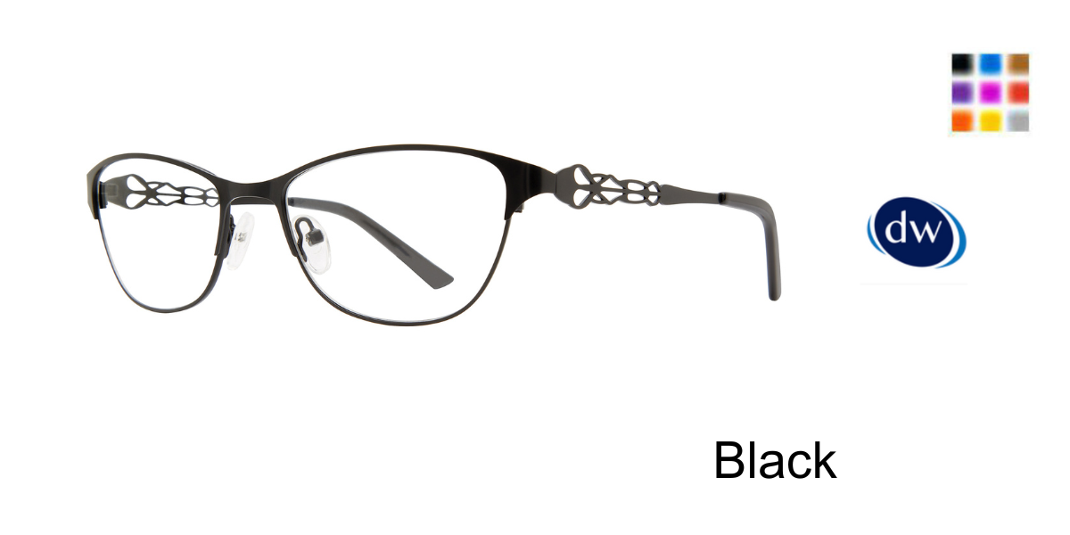 Black Affordable Designs Fergie Eyeglasses