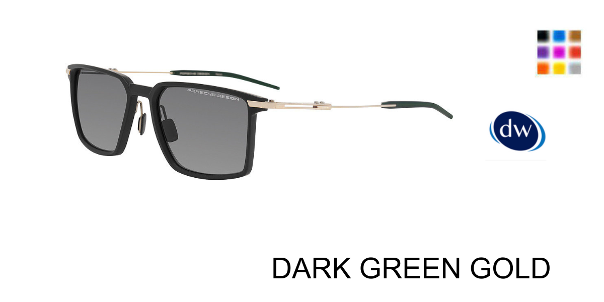 DARK GREEN GOLD PORSCHE DESIGN P8986 Sunglasses
