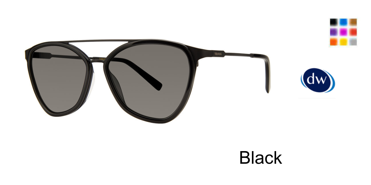 Black        Vera Wang V612 Sunglasses
