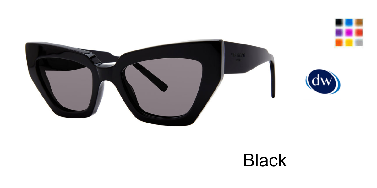 Black Vera Wang Quad Sunglasses