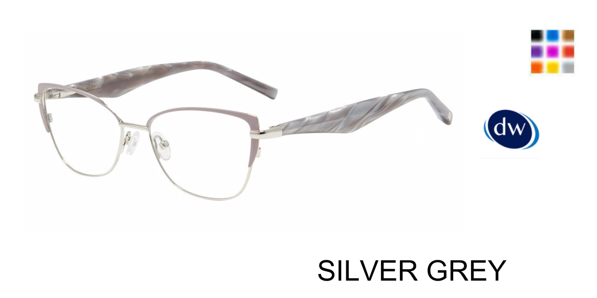 SILVER GREY Jones New York VJON506 Eyeglasses