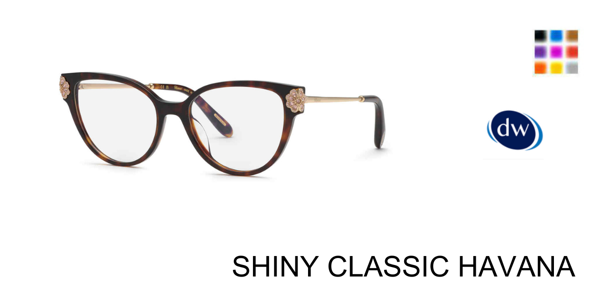 SHINY CLASSIC HAVANA Chopard VCH381S Eyeglasses