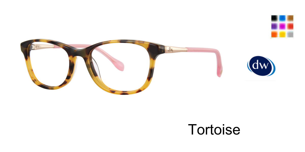 Tortoise Lilly Pulitzer Landry Mini Eyeglasses