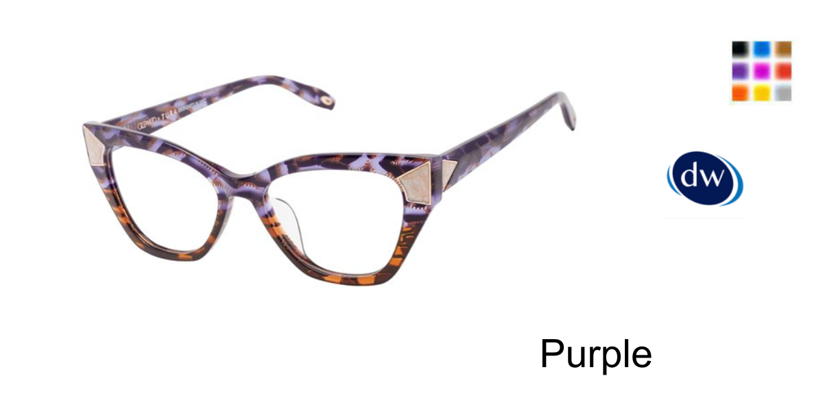 Purple VICTOR GLEMAUD X TURA VGO039 Eyeglasses