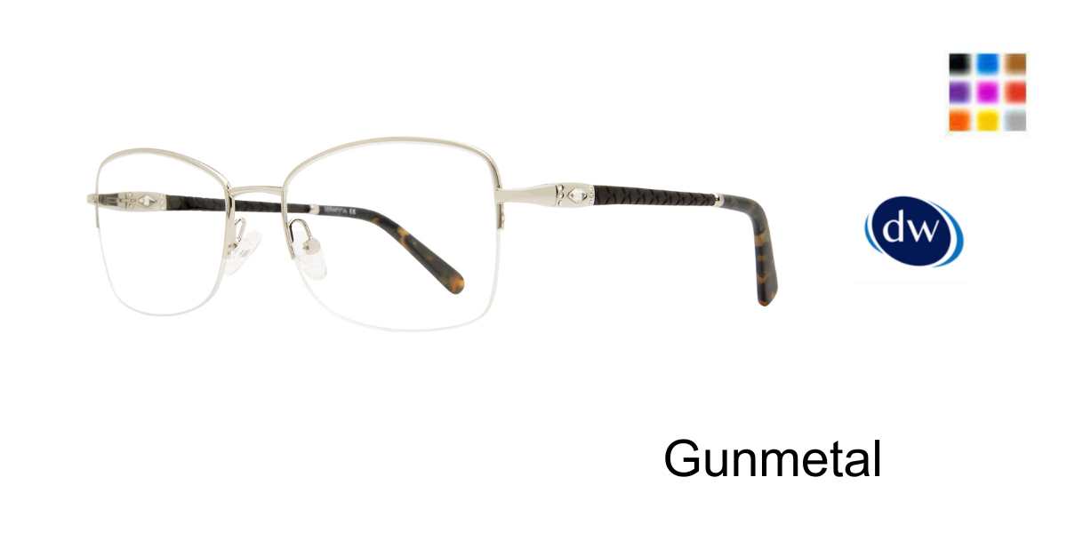 Gunmetal Serafina Dora Eyeglasses