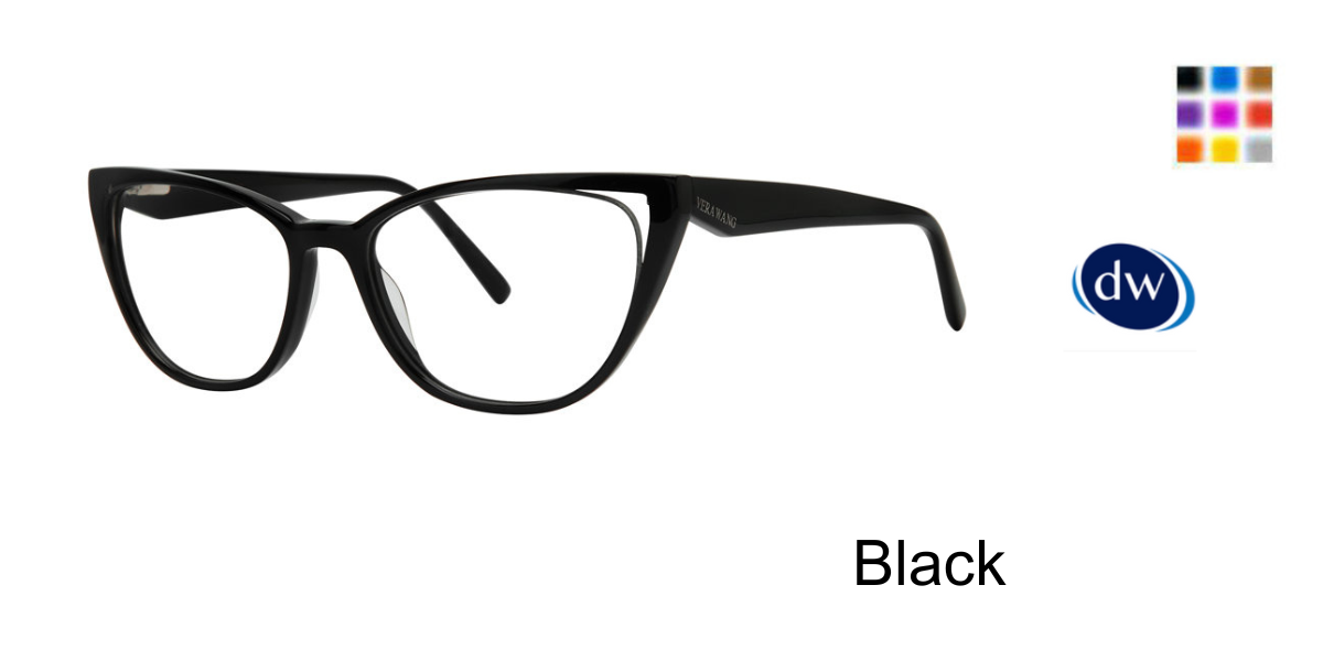 Black Vera Wang V707 Eyeglasses