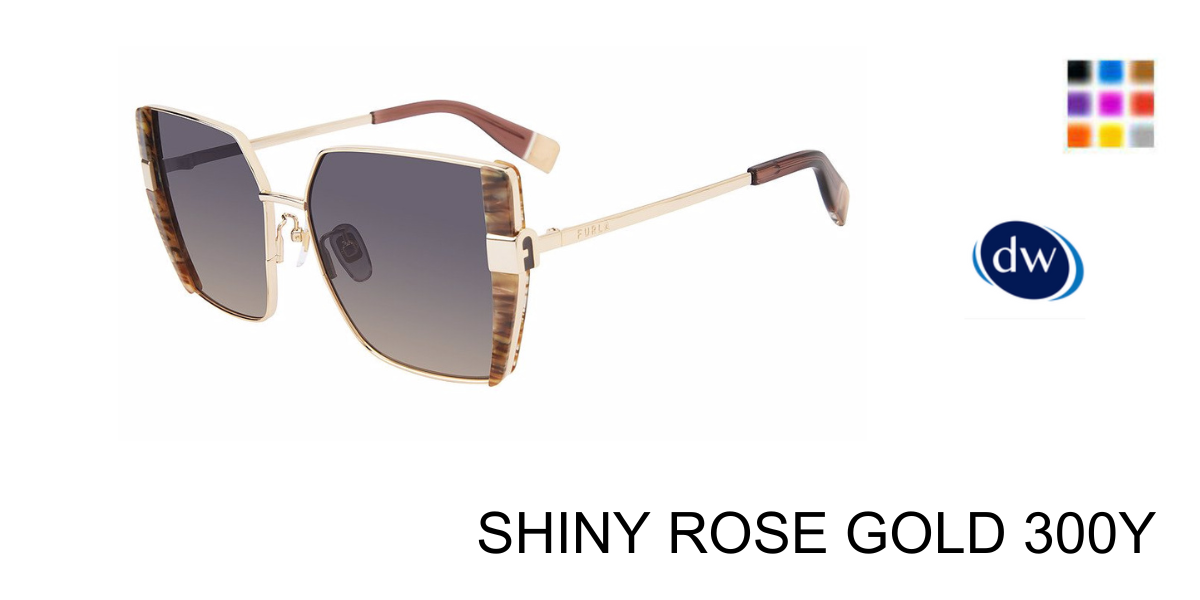 SHINY ROSE GOLD 300Y Furla SFU819 Sunglasses