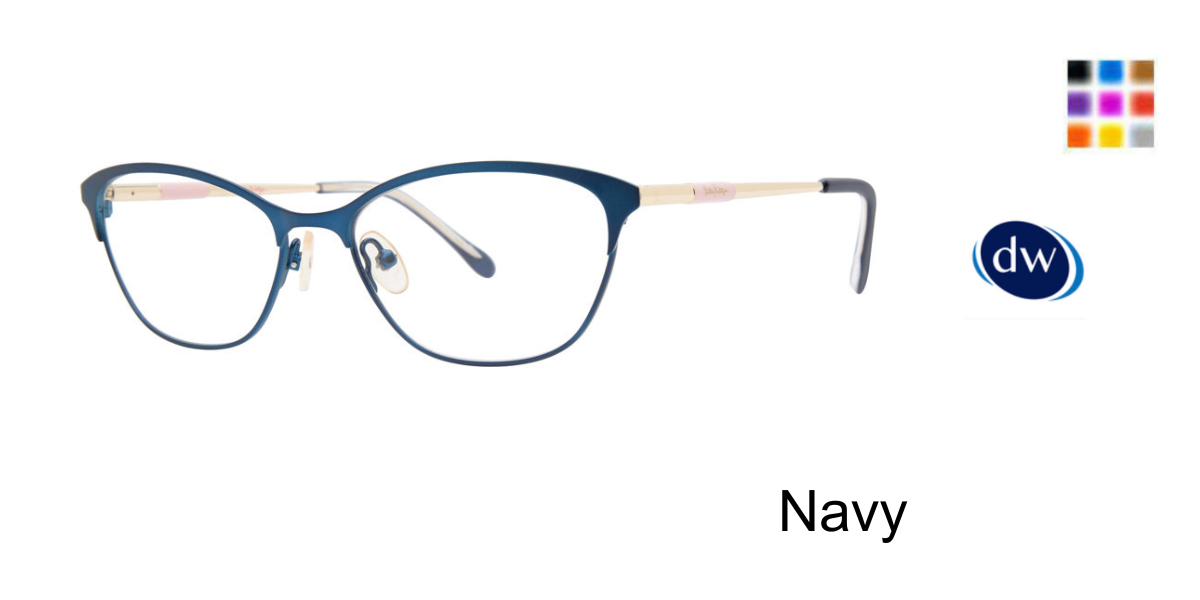Navy Lilly Pulitzer Sutton Eyeglasses