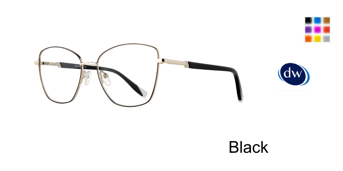 Black Serafina Mallory Eyeglasses