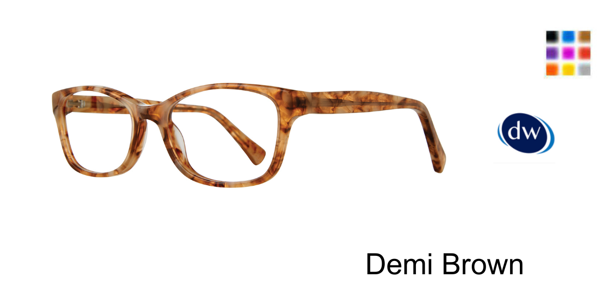 Demi Brown Serafina Tofutti Eyeglasses