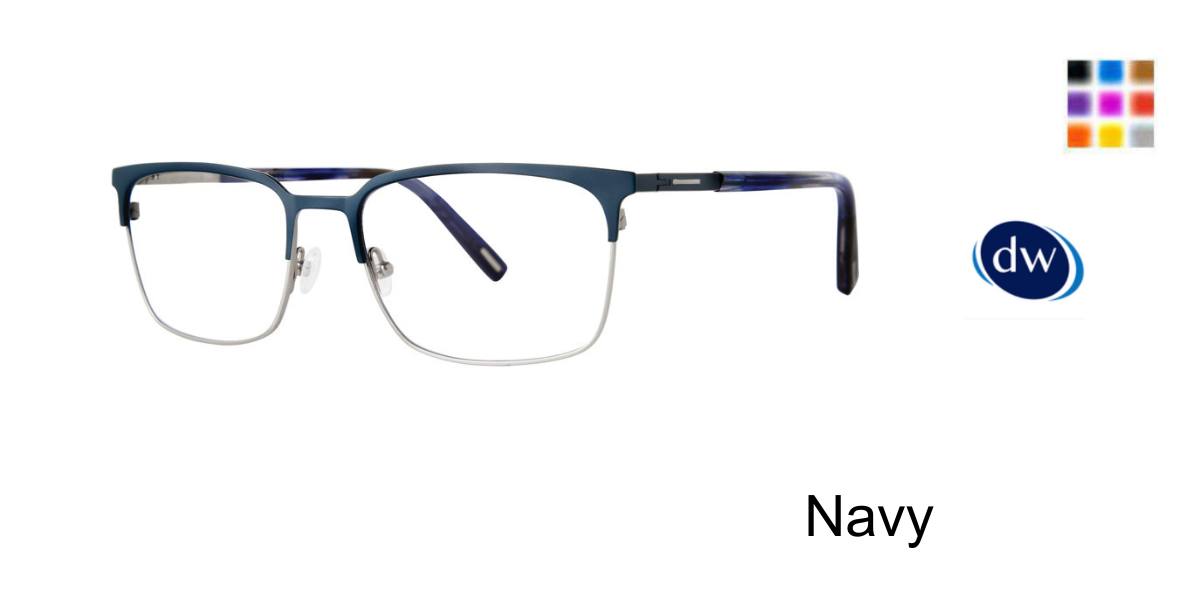 Navy          Jhane Barnes Modus Eyeglasses