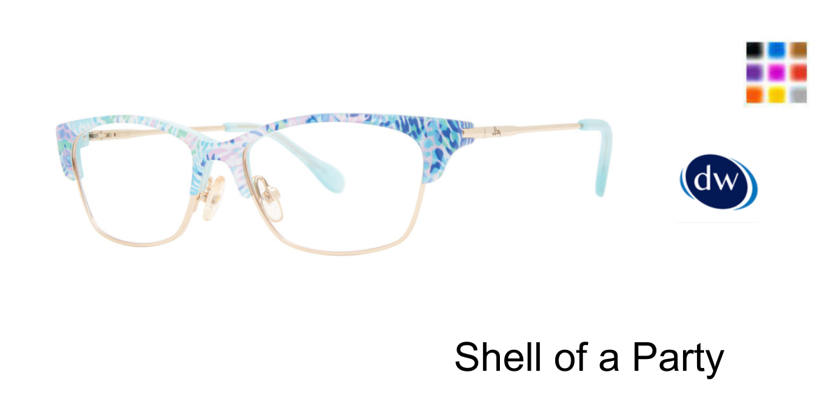 Shell of a Party Lilly Pulitzer Bunny Eyeglasses