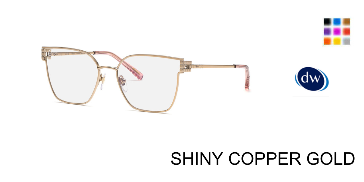 SHINY COPPER GOLD Chopard VCHL58M Eyeglasses