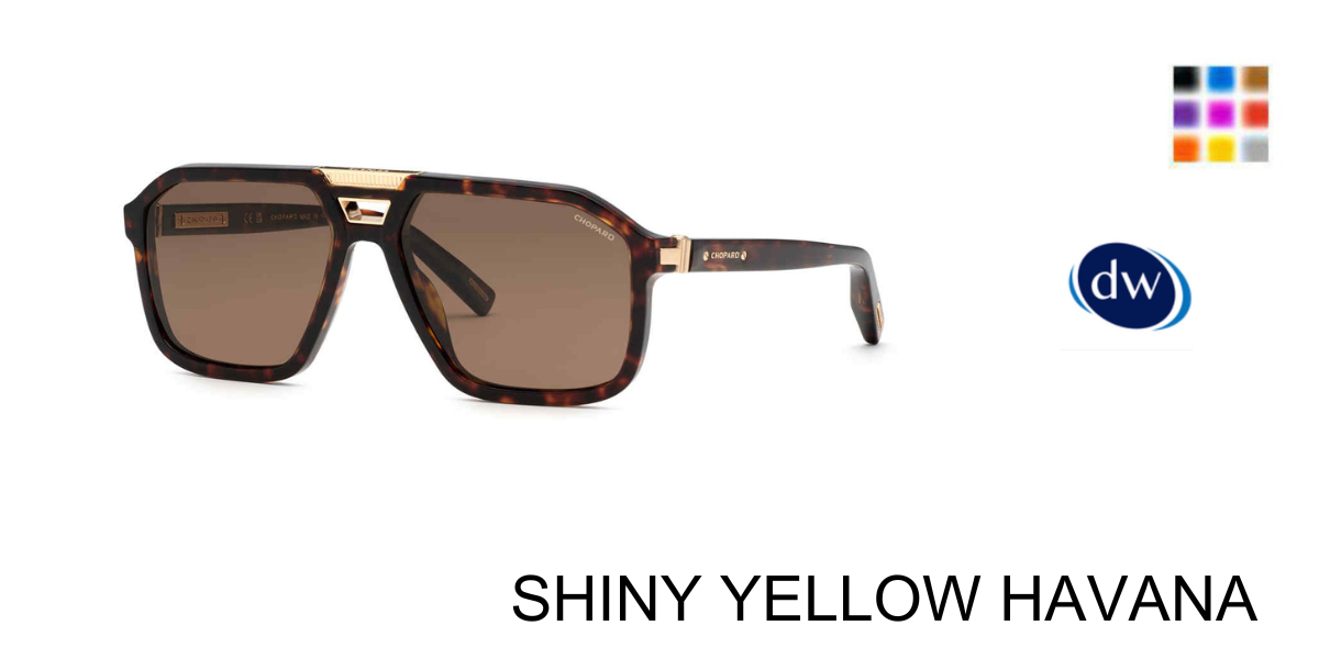 SHINY YELLOW HAVANA Chopard SCH374 Sunglasses