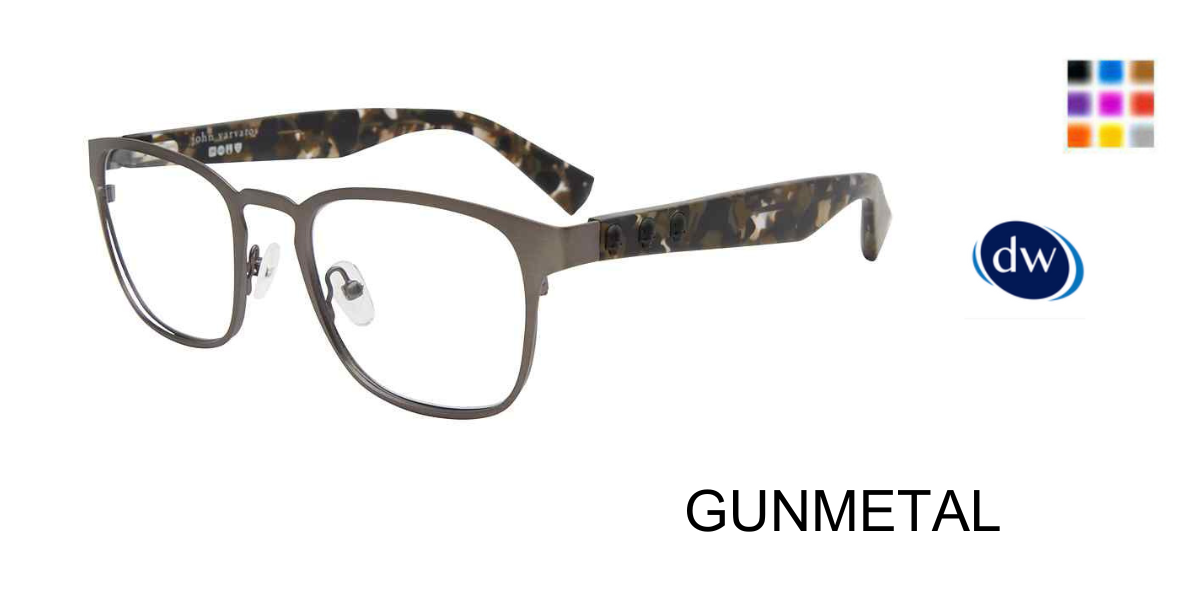 GUNMETAL John Varvatos VJV187 Eyeglasses