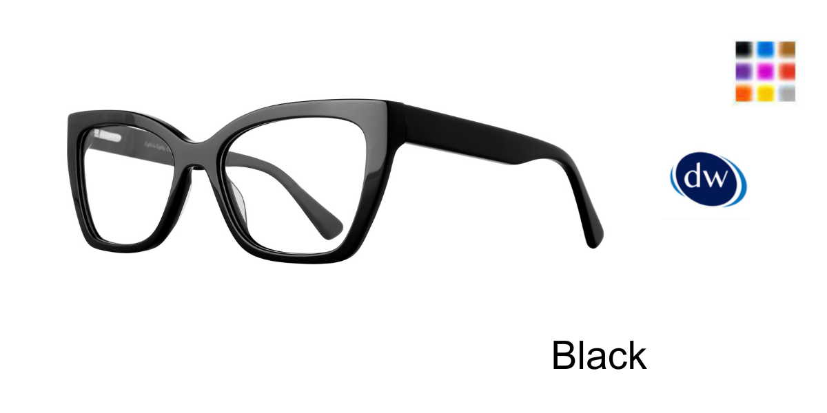 Black Eight to Eighty Deanna Eyeglasses