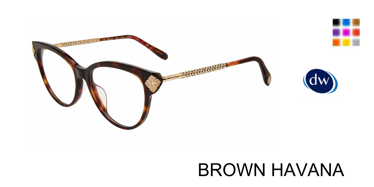 BROWN HAVANA Chopard VCH332S Eyeglasses