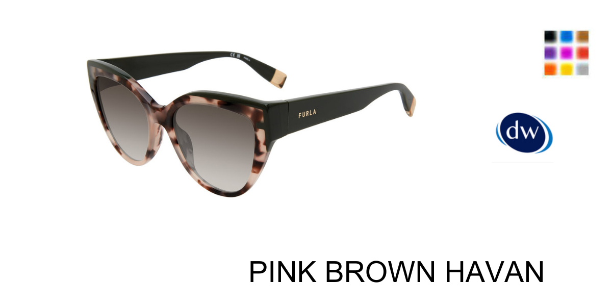 PINK BROWN HAVAN Furla SFU694 Sunglasses