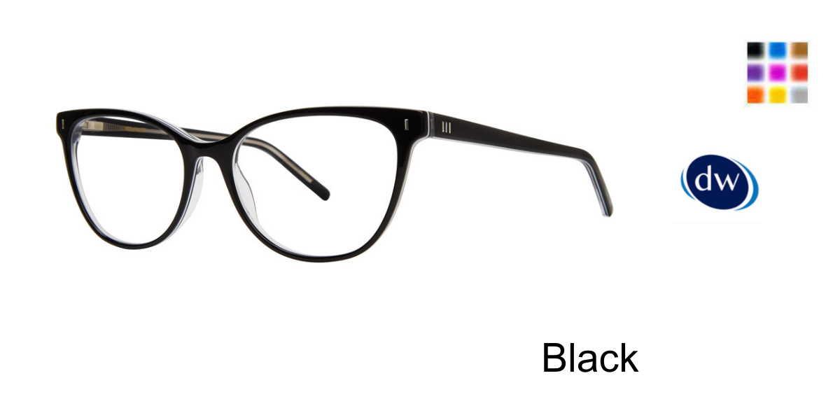 Black Vera Wang Justine Eyeglasses