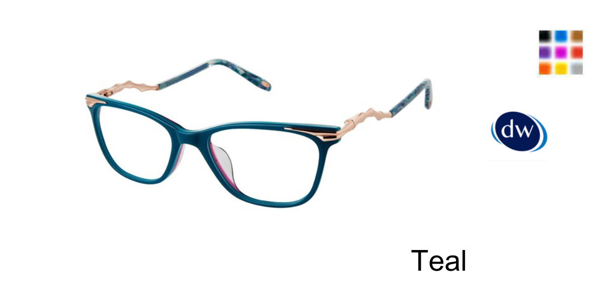 Teal VICTOR GLEMAUD X TURA VGO027 Eyeglasses