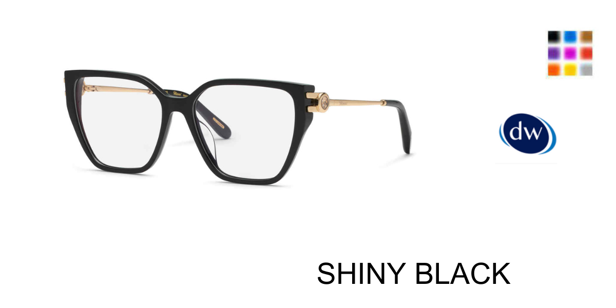 SHINY BLACK Chopard VCH380S Eyeglasses