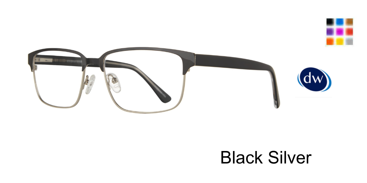 Black Silver Eyera Thurston Eyeglasses
