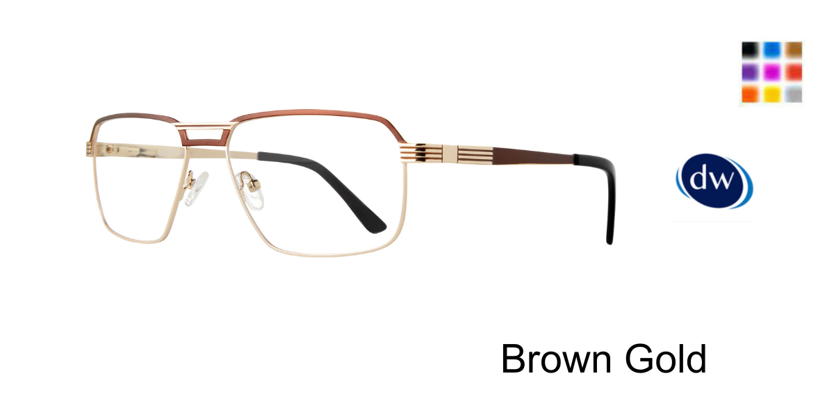 Brown Gold Eight to Eighty Deacon Eyeglasses